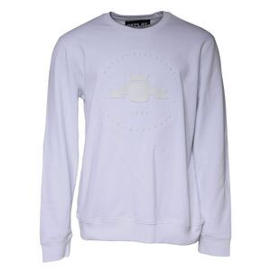 Replay White Embossed Logo Crew Neck Men Sweatshirt Men's Sweater
